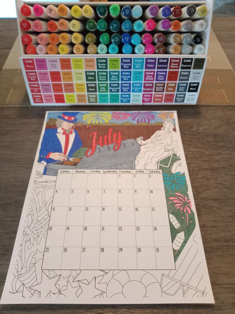 ColorIt 60 Dual Tip Art Markers Set for Coloring - Double Sided Artist Alcohol Permanent Markers with Bullet and Chisel Tip - Customer Photo From Danielle Powell
