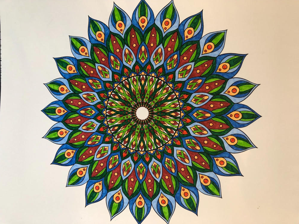 Mandalas To Color Volume 4 Coloring Book by Terbit Basuki - Customer Photo From Jane Rondeau