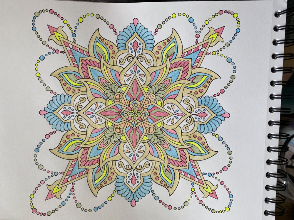 Mandalas To Color Volume 4 Coloring Book by Terbit Basuki - Customer Photo From Janice Oliver