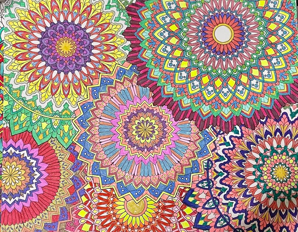 Mandalas To Color Volume 5 Coloring Book by Terbit Basuki - Customer Photo From Nancy Koehler