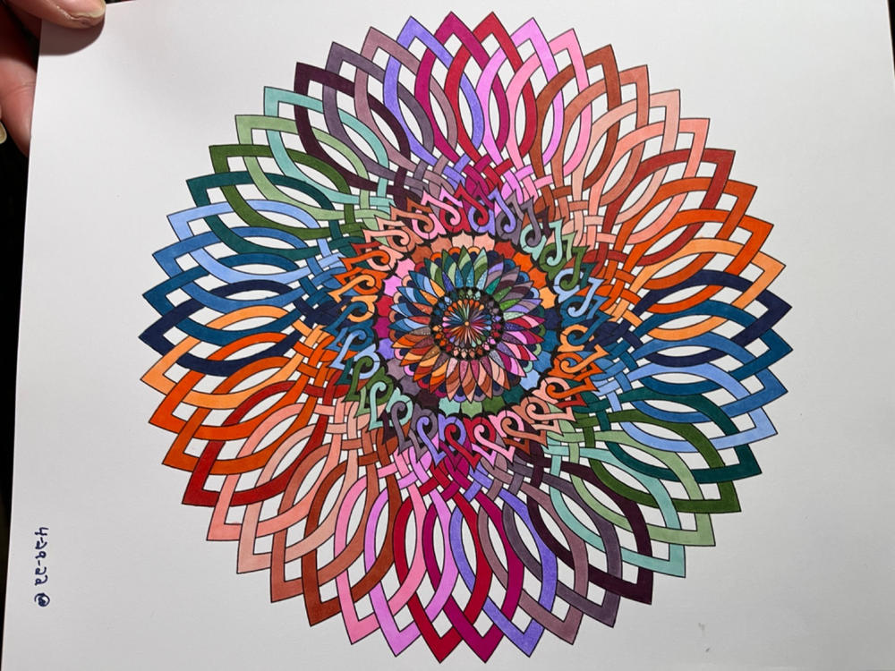 Mandalas To Color Volume 5 Coloring Book by Terbit Basuki - Customer Photo From Tisha Abd