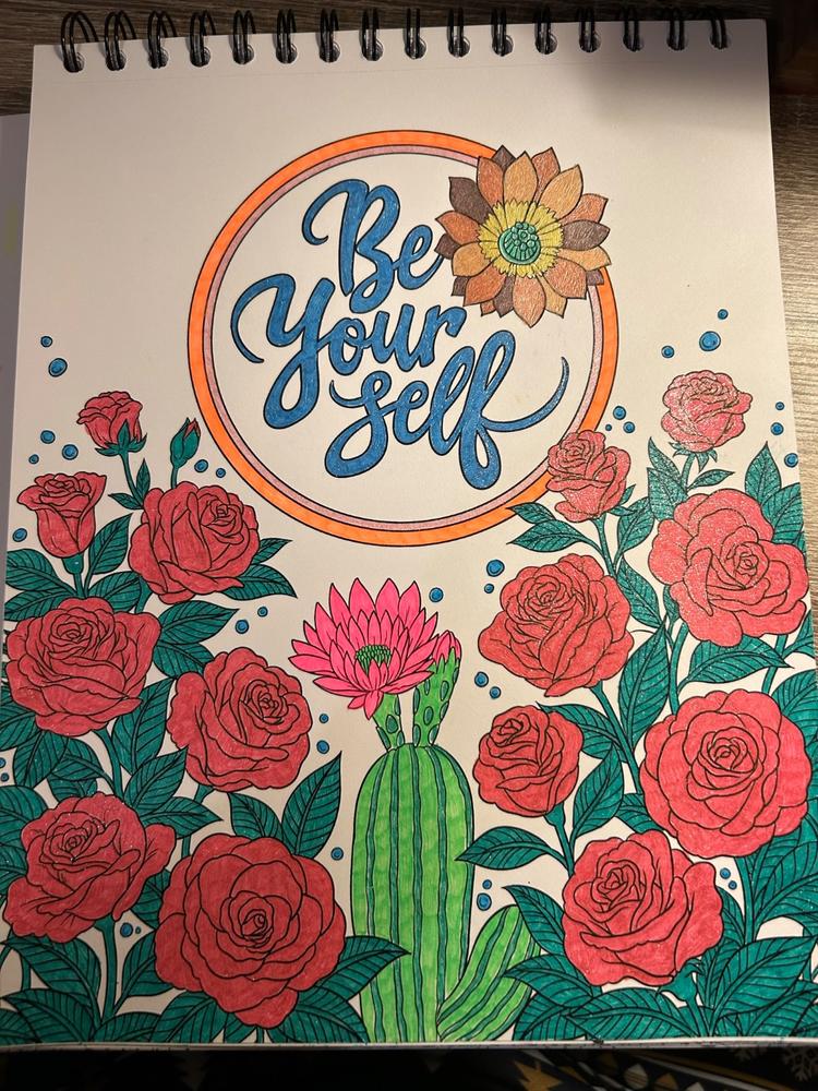 Colors of Inspiration Volume 2 Coloring Book for Adults by Hasby Mubarok - Customer Photo From Kerry Boggus
