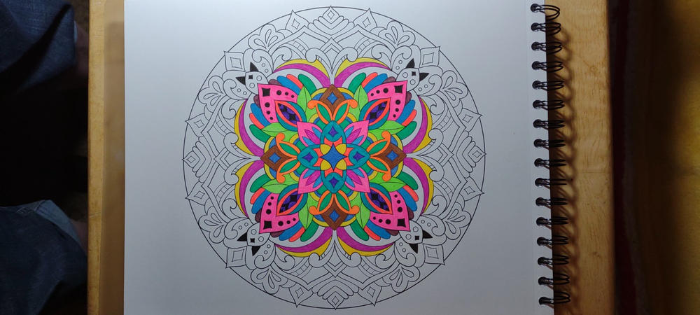 Mandalas To Color Volume 6 Coloring Book by Terbit Basuki - Customer Photo From Nancy Lindsey
