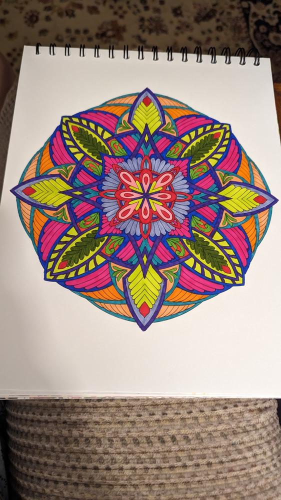 ColorIt Mandalas to Color, Volume VII Coloring Book for Adults by Terbit Basuki - Customer Photo From Tammy Stallard