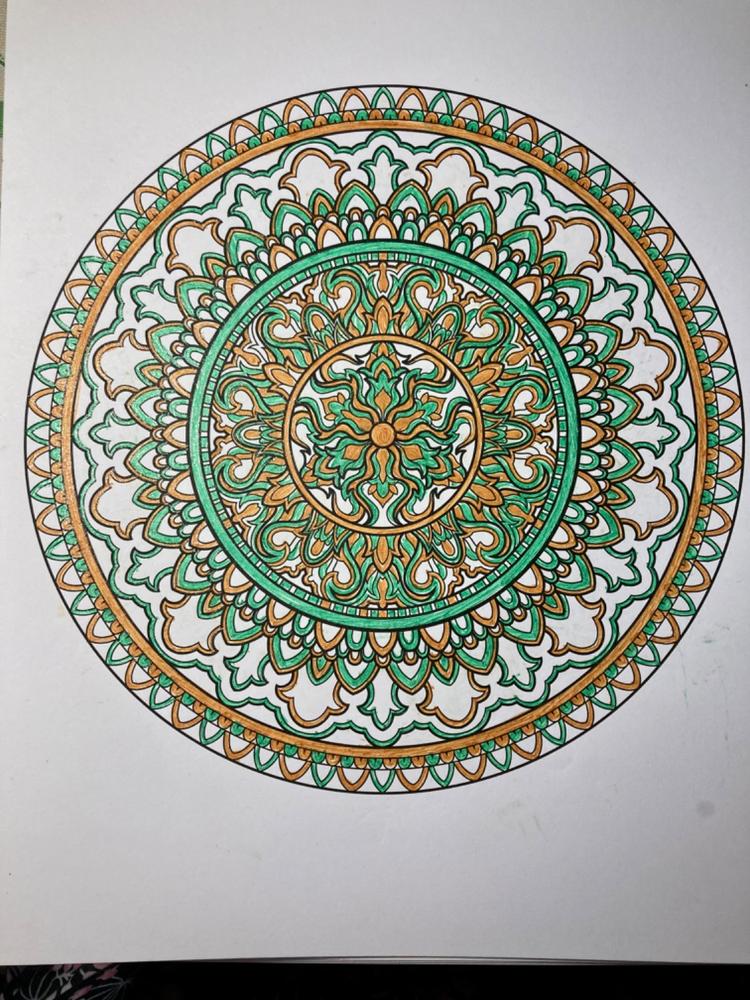 ColorIt Mandalas to Color, Volume VIII Coloring Book for Adults Illustrated By Terbit Basuki - Customer Photo From Linda Sauerwein