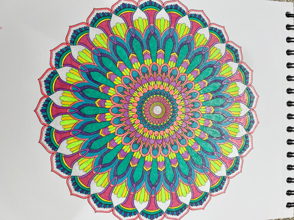 ColorIt Mandalas to Color, Volume VIII Coloring Book for Adults Illustrated By Terbit Basuki - Customer Photo From cindy hotalen