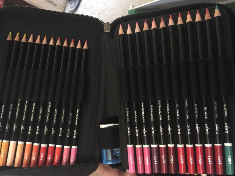 Premium 72 Colored Pencil Set With Case and Sharpener - Customer Photo From Nicole B.