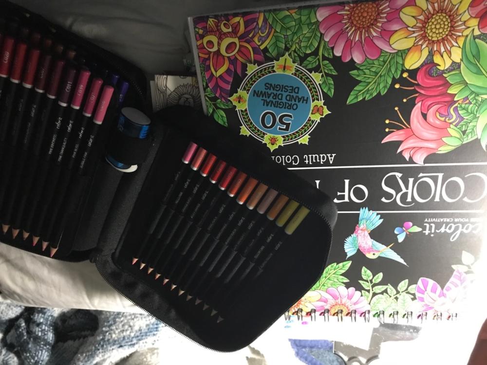 Premium 72 Colored Pencil Set With Case and Sharpener - Customer Photo From Melissa M.