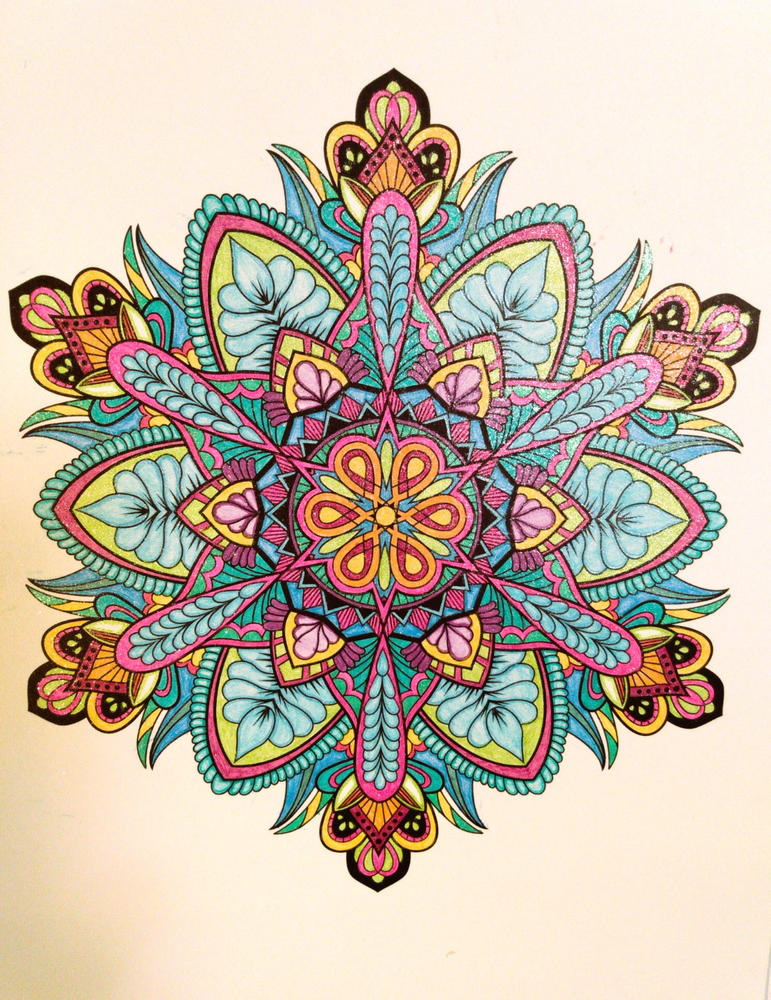 Mandalas To Color Volume 2 Illustrated By Terbit Basuki - Customer Photo From Denise Averette