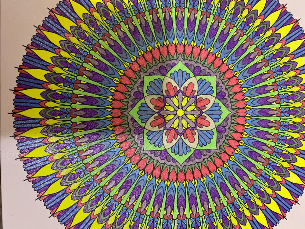 Mandalas To Color Volume 2 Illustrated By Terbit Basuki - Customer Photo From Suzi Anderson