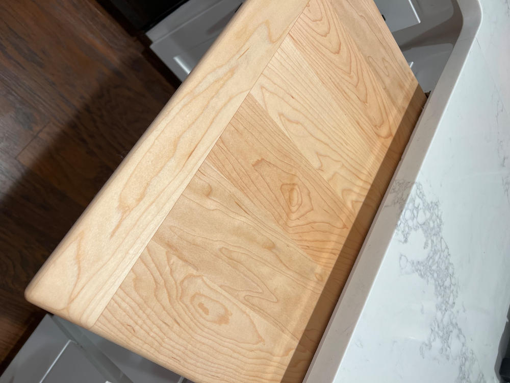 Custom Pull Out Cutting Board - Natural Grain