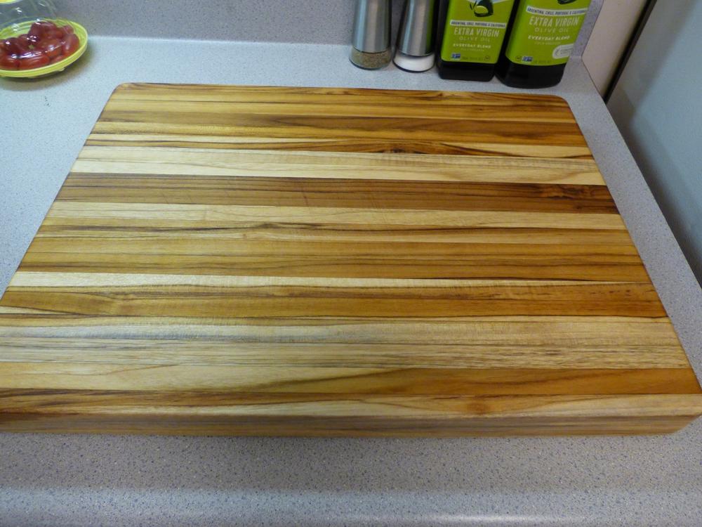 Yes4All Durable Teak Cutting Boards for Kitchen, [20''L x 15''W x 1.5”  Thick] Large Edge Grain Cutting Board, Pre Oiled Wood Cutting Boards, Thick