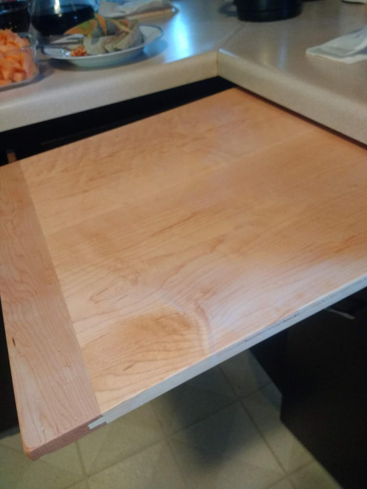 Replacement Custom Slide Out/pull Out Cutting Board, Made to Order, Slide  Out Cutting Board, Kitchen Remodel, Pull Board 