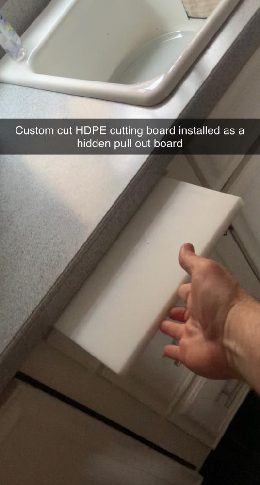 1/4 Thick White Custom Cutting Board