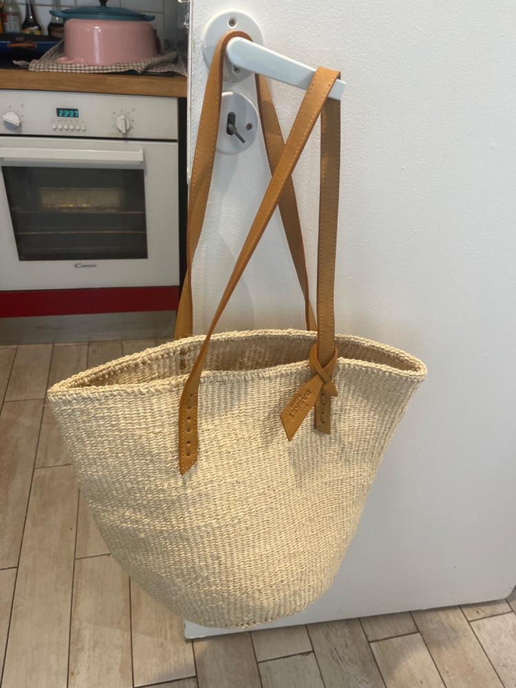 UHAI: Handwoven Natural Sisal Tote Bag - Customer Photo From Laura Hoeger