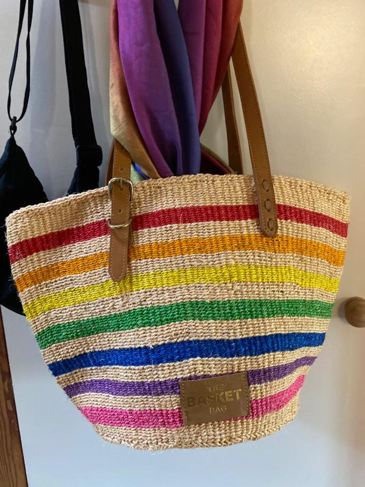 UPINDE: Rainbow Stripe Tote Bag - Customer Photo From Anonymous