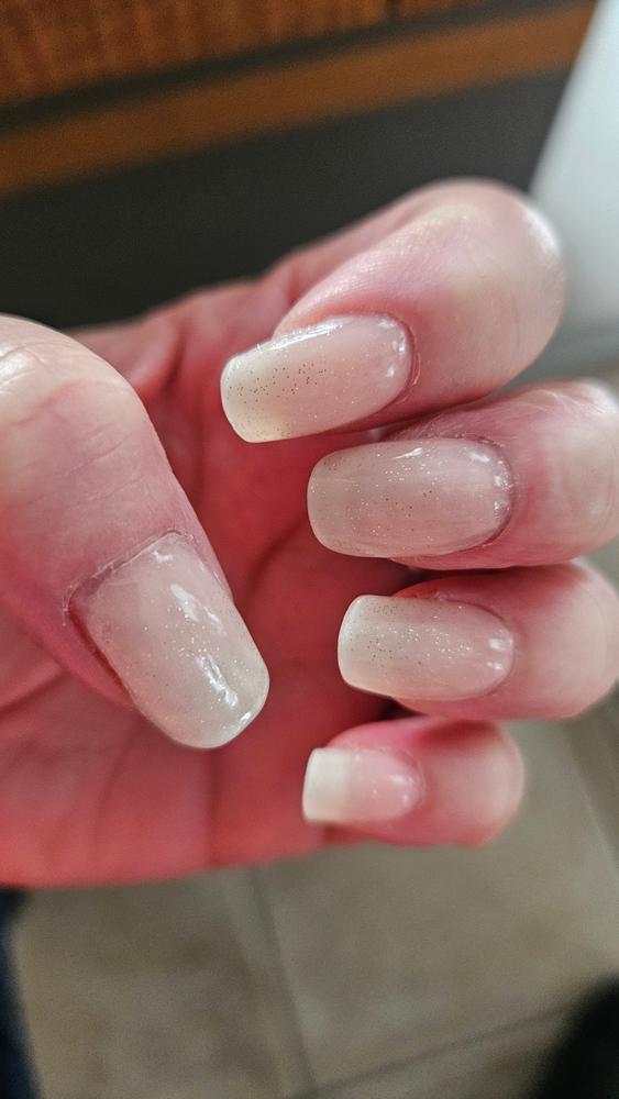 UV Top Coat Soft Glitter - Customer Photo From Annika Mehl