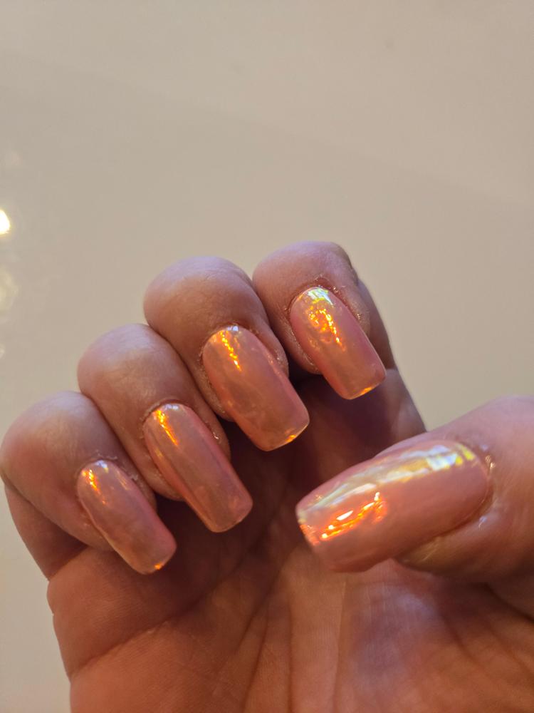 Chrome Peach UV - Customer Photo From Nadine