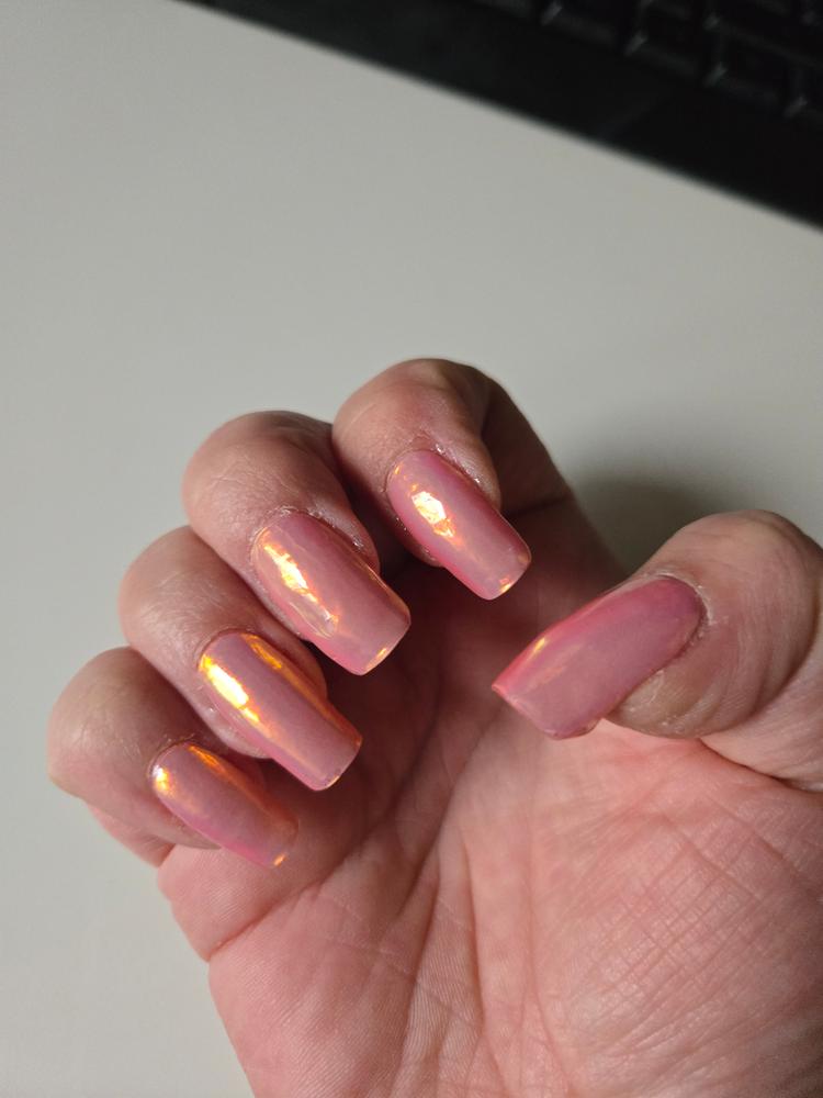 Chrome Peach UV - Customer Photo From Nadine
