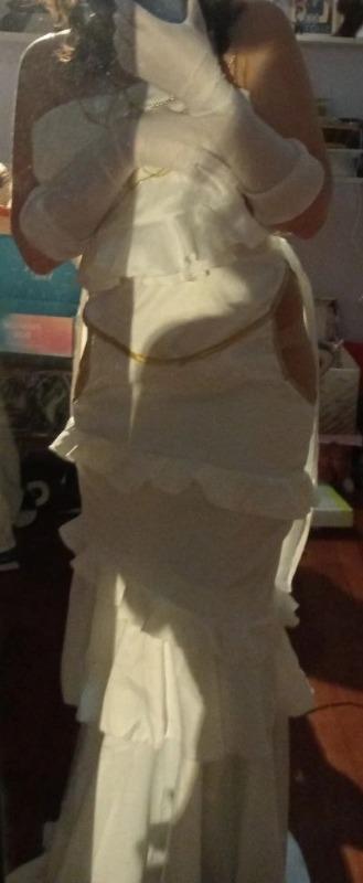 UWOWO Anime Overlord Albedo Cosplay Plus Size White Dress Costume - Customer Photo From Anonymous