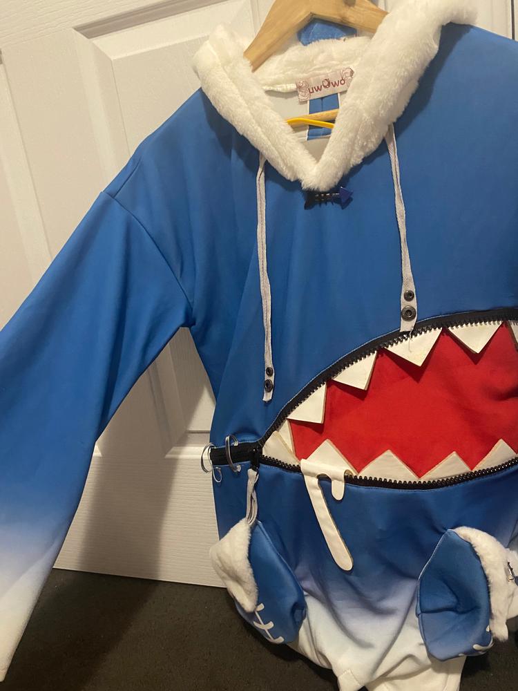 【In Stock】Uwowo Vtuber Gawr Gura Cosplay Costume Shark Cute Unisex Dress - Customer Photo From Jaylah S.