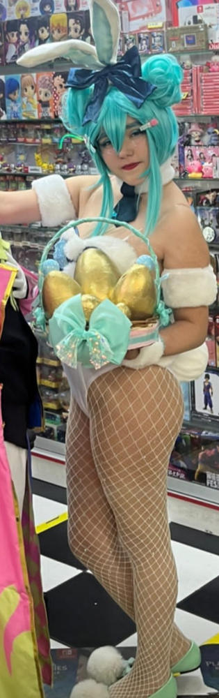 【In Stock】Uwowo Plus Size Cosplay Hatsune Miku Fanart. ver Cosplay Costume Cute Bunny Dress - Customer Photo From Bakusitoo