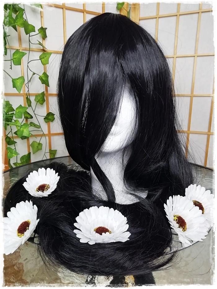 【Pe-sale】UWOWO Anime Overlord Albedo Cosplay Wig 120cm Deep Purple Long Hair - Customer Photo From Frederie