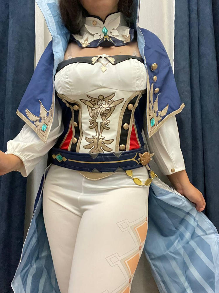 【Size up to 3XL】Uwowo Game Genshin Impact Cosplay Plus Size Jean Gunnhildr Dandelion Knight Cosplay Costume Knights of Favonius Four Winds - Customer Photo From Anonymous