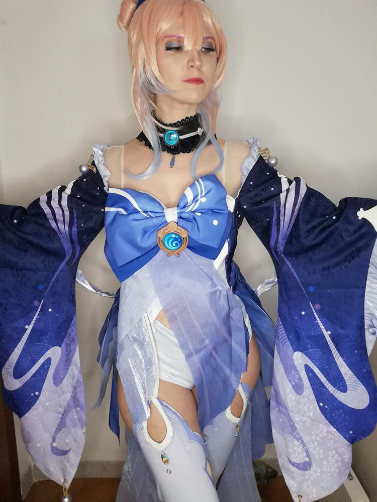 【Pre-sale】Uwowo Game Genshin Impact Sangonomiya Kokomi Pearl of Wisdom Cosplay Costume - Customer Photo From Aurora M.