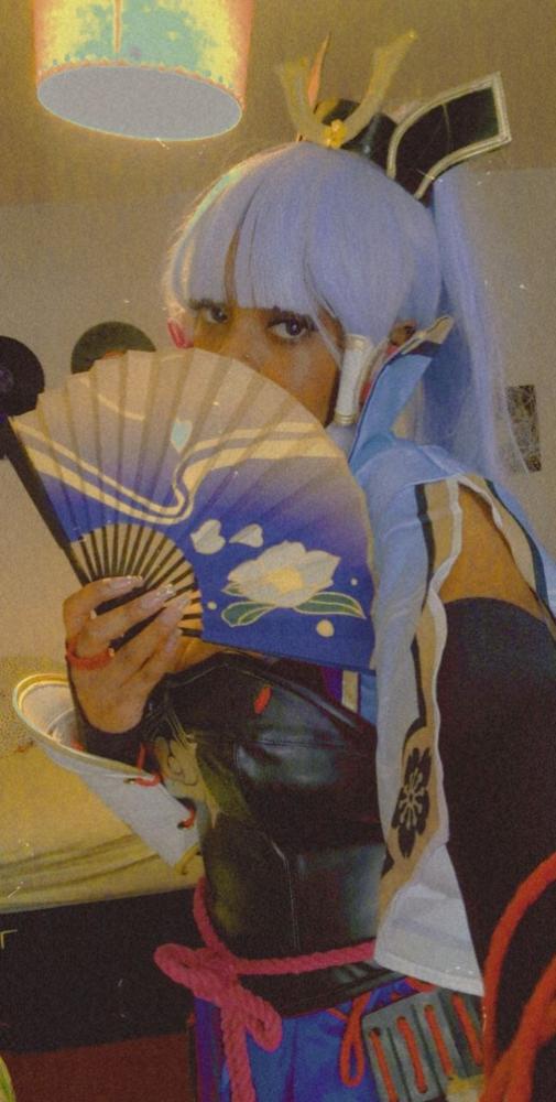 【In stock】Uwowo Game Genshin Impact Kamisato Ayaka Frostflake Heron Cosplay Costume - Customer Photo From Angelina L.