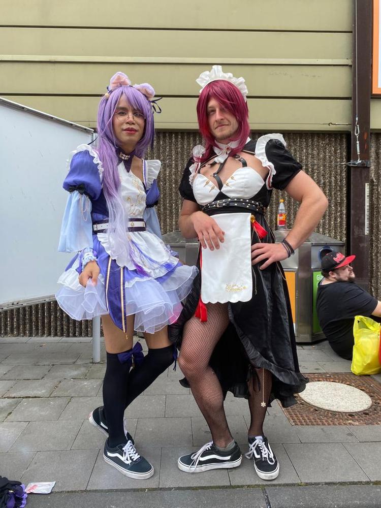 Exclusive authorization Uwowo Game Genshin Impact Fanart Maid Ver Rosaria Maid Cosplay Costume - Customer Photo From Niko