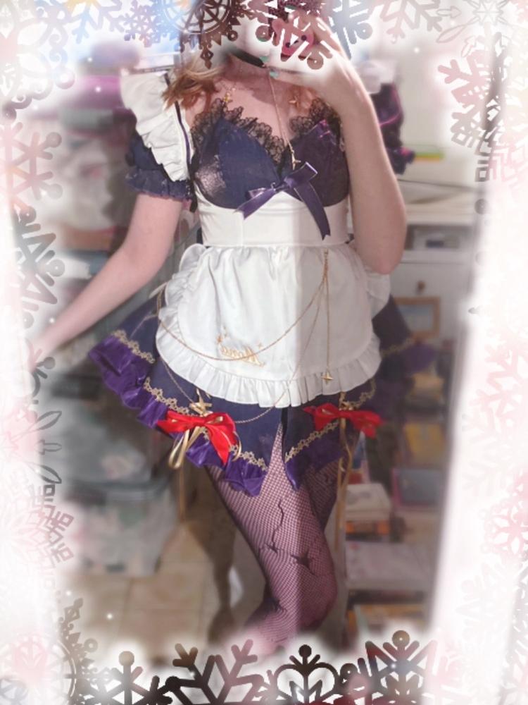 Exclusive authorization Uwowo Game Genshin Impact Fanart Mona Maid Ver Cosplay Costume - Customer Photo From Anonymous