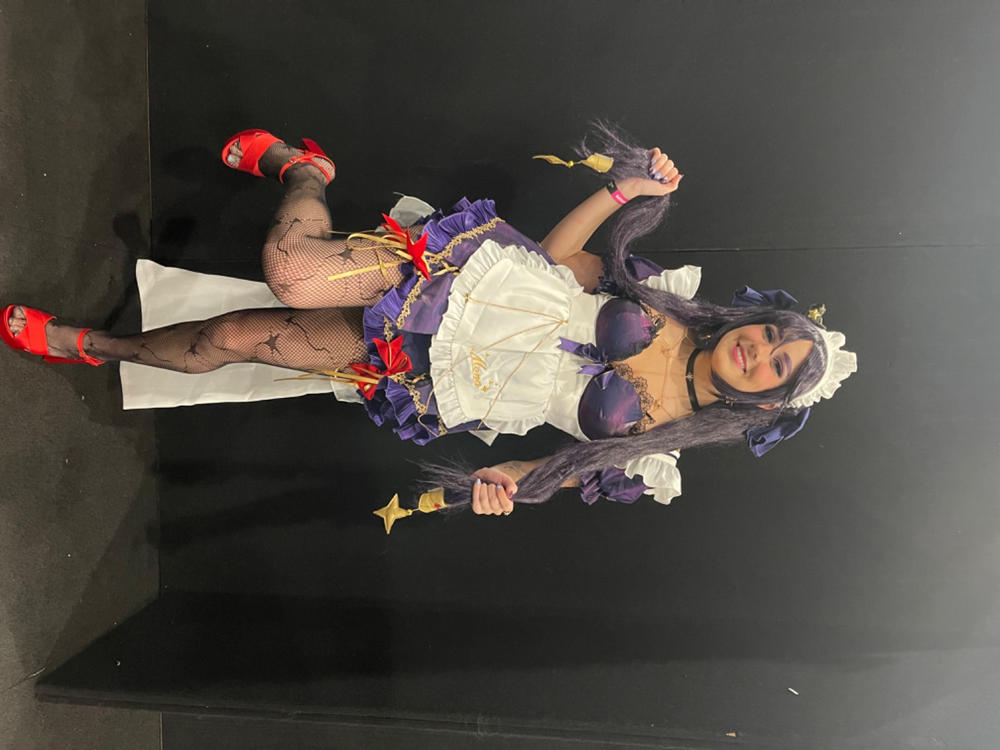 【In Stock】Exclusive Uwowo Game Genshin Impact Mona Maid Fanart  Ver Cosplay Costume - Customer Photo From Anonymous
