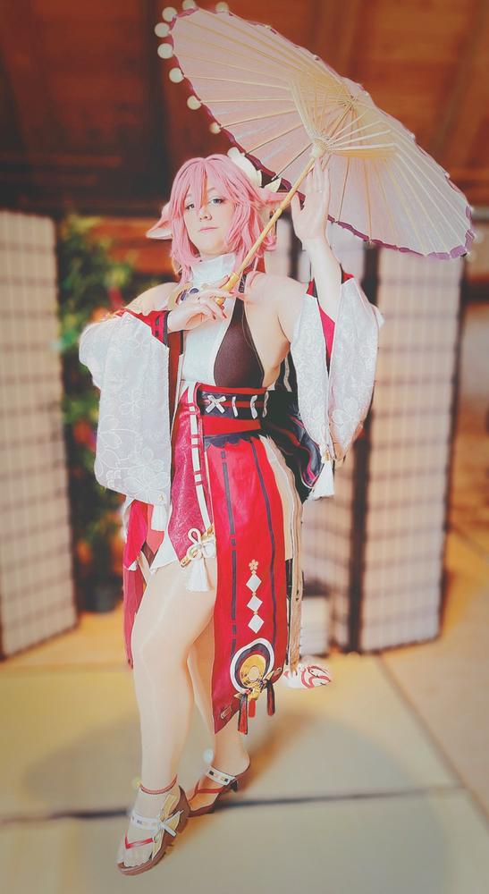 【In Stock】Uwowo Game Genshin Impact Inazuma Yae Miko Cosplay Costume - Customer Photo From Sabine