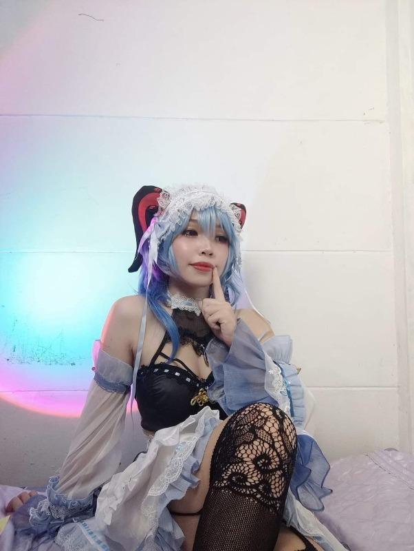 Exclusive Authorization Uwowo Game Genshin Impact Fanart Ganyu Maid Ver Cosplay Costume - Customer Photo From Ashley B.