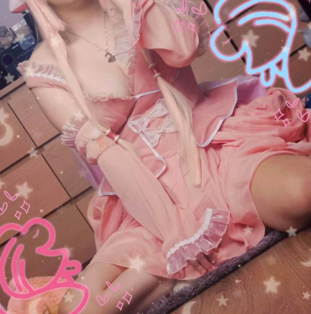 Uwowo Anime/Manga Chobits Chii Lolita Pink Bow Clamp Cosplay Costume - Customer Photo From Beatrice B.