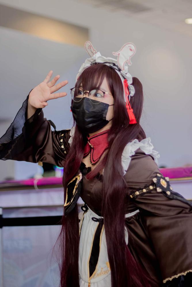 Exclusive Uwowo Genshin Impact Fanart Hutao Maid Ver Hu Tao Cosplay Costume - Customer Photo From Ashlilith
