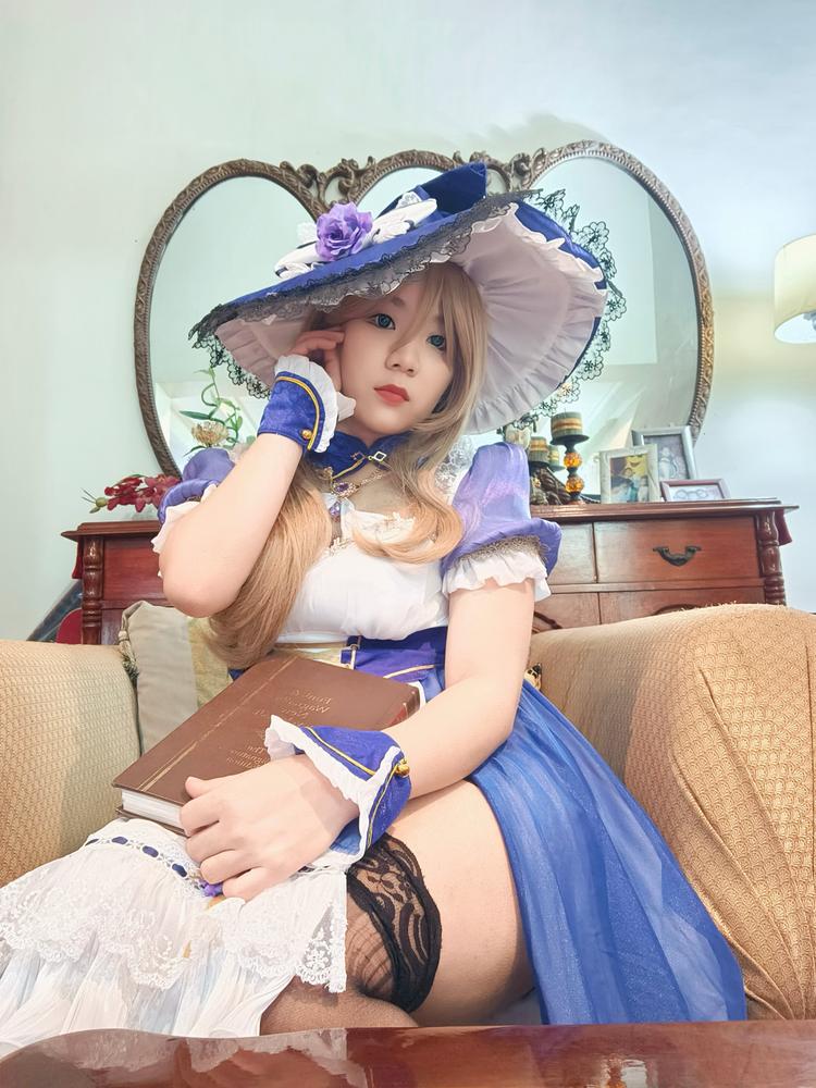 【In Stock】Exclusive Uwowo Genshin Impact Fanart Lisa Maid Ver Cosplay Costume - Customer Photo From Ashley