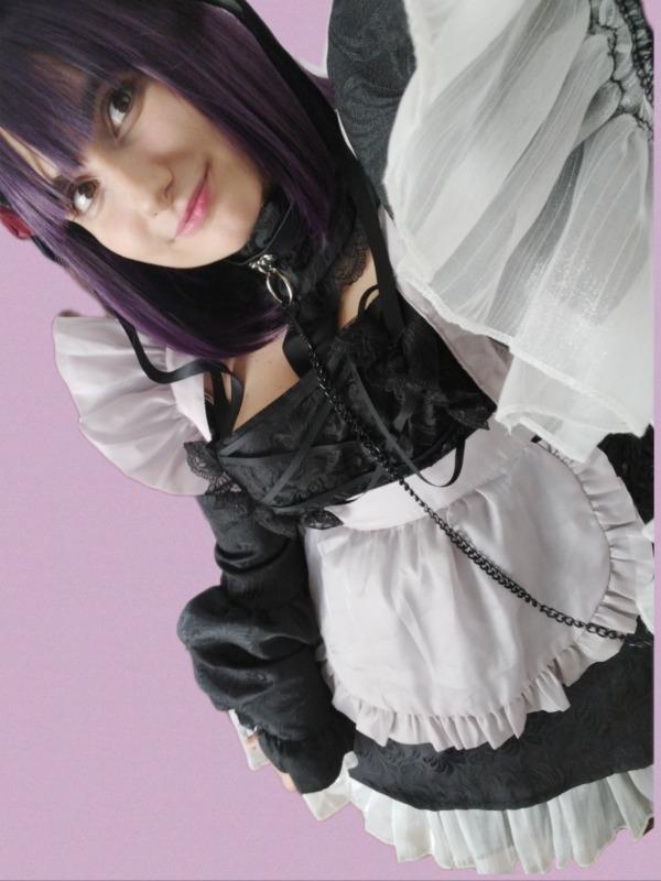 Uwowo Anime My Dress-Up Darling Marin Kitagawa Cosplay 35CM Dark Purple Hair Cosplay Wig - Customer Photo From ελεωνορα ρ.
