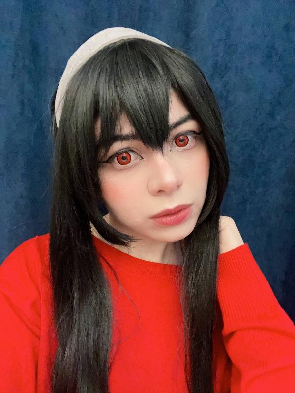 Uwowo Anime Spy x Family: Yor Forger Thorn Princess Wig Assassin Cosplay 68cm Long Black Wig - Customer Photo From Anonymous