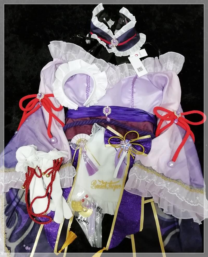 【In Stock】Exclusive Uwowo Genshin Impact Fanart Baal Raiden Shogun Maid Dress Cosplay Costume - Customer Photo From Anonymous