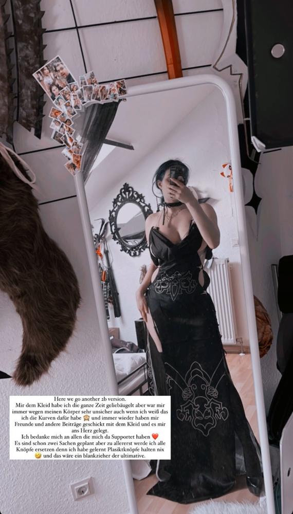 Uwowo Nier: Automata Fanart 2B Gown Sexy Cosplay Costume - Customer Photo From Lisa -.