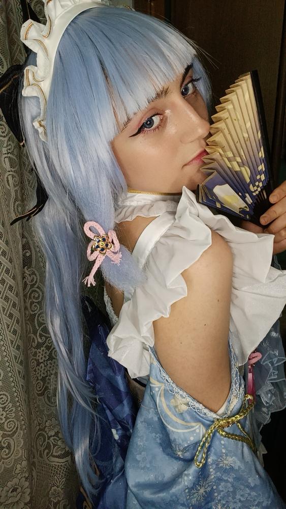 【In Stoock】Uwowo Genshin Impact Fanart Ayaka Maid Dress Cosplay Costume - Customer Photo From Kiyomi_cosplays