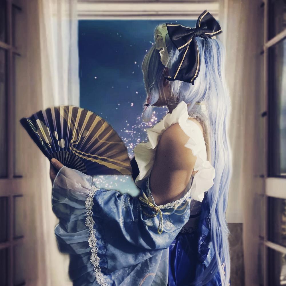 【In Stoock】Uwowo Genshin Impact Fanart Ayaka Maid Dress Cosplay Costume - Customer Photo From Kiyomi_cosplays