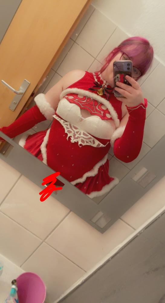 Uwowo Nier: Automata 2B Red Holiday Christmas Cosplay Costume - Customer Photo From Celina J.