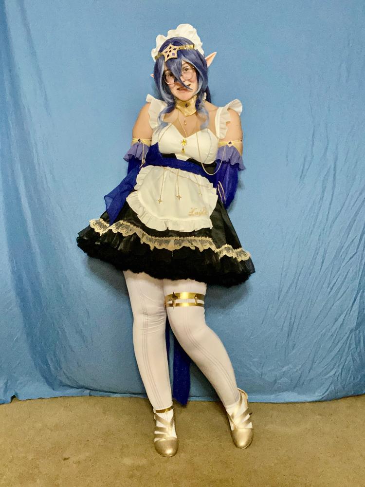 Exclusive Uwowo Genshin Impact Fanart Layla Maid Dress Cosplay Costume - Customer Photo From Makayla H.