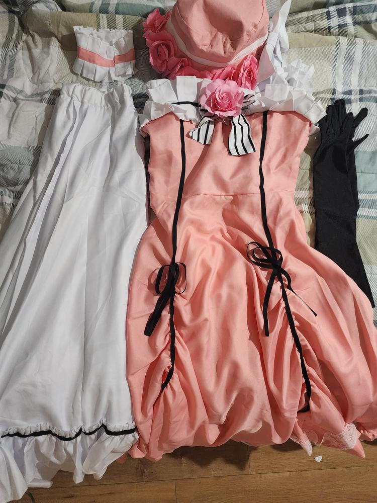 【Pre-sale】Uwowo Collab Series: Anime Black Butler Cosplay Lady Dress Ciel Phantomhive Halloween Cosplay Costume - Customer Photo From Helia