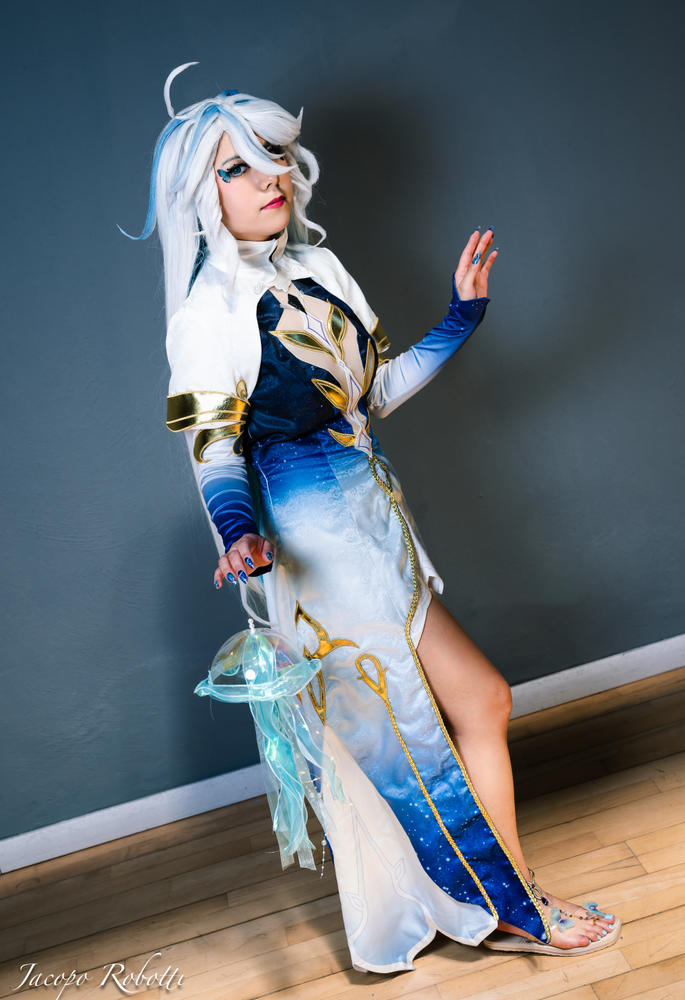 Uwowo Collab Series: Genshin Impact Fontaine Focalors Hydro Archon Cospaly Costume - Customer Photo From aideen.c0s