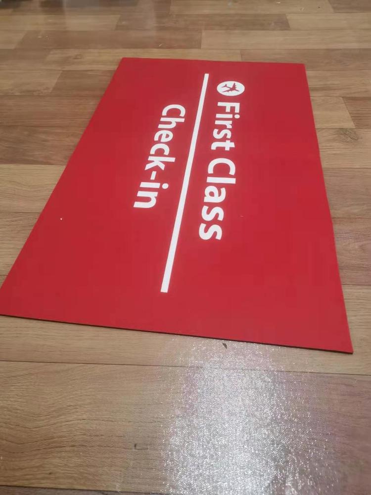 First Class - Check In Designed Door Mats - Customer Photo From Malinda 