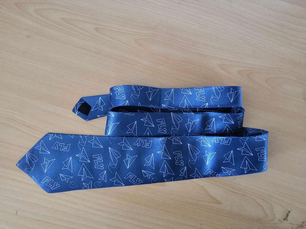 Paper Airplane & Fly (Blue) Designed Ties - Customer Photo From Jonathan J.